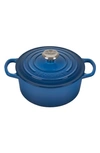 LE CREUSET LE CREUSET SIGNATURE 2-QUART ROUND ENAMELED CAST IRON DUTCH OVEN,LS2501-1859SS