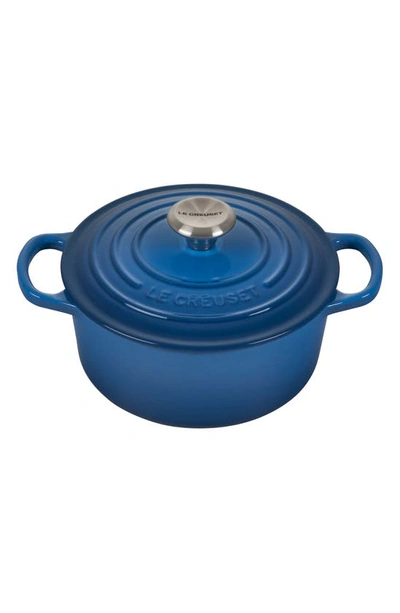 Le Creuset Signature 2-quart Round Enameled Cast Iron Dutch Oven In Blue