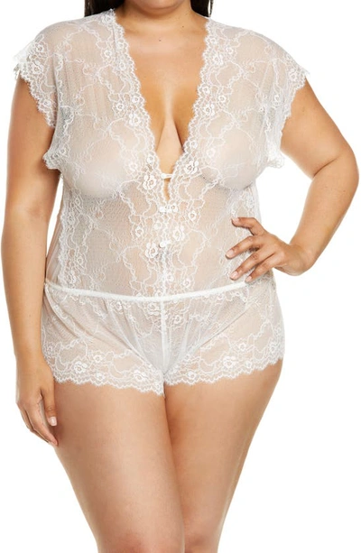 Coquette Lace Romper In White