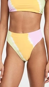 L*SPACE L*SPACE FRENCHI BITSY BIKINI BOTTOMS DIAGONAL SUNBURST L,LSPCE41149