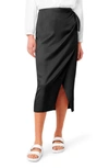 French Connection Gabina Drape Skirt In Black