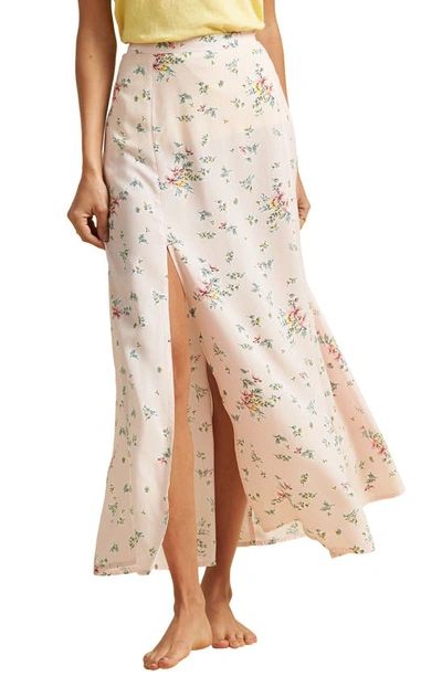 Billabong X The Salty Blonde Peachy Keen Maxi Skirt In Peony