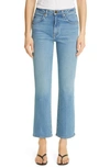 KHAITE HIGH WAIST FLARE JEANS,1033-018