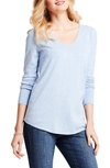 Nic + Zoe Vital V-neck Sweater In Light Air