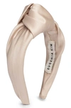 Eugenia Kim Maryn Satin Headband In Champagne