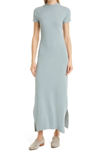 Club Monaco Tea Dyed Mockneck Rib Dress In Cloud | ModeSens