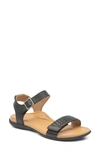 Aetrex Lucy Sandal In Black Leather