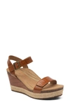 Aetrex Sydney Wedge Espadrille Sandal In Leather