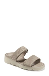 Aerosoles Women's Willow Banded Slide Sandals Women's Shoes In Taupe Suede