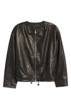 ALLSAINTS DELLA LEATHER BOMBER JACKET,WL084U