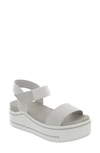 Mia Olita Vegan Suede Platform Sandal In Off Wht Br