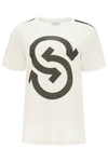 Ferragamo Gancio S Logo-print T-shirt In Fdo Bianco St B