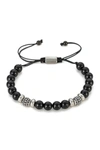 EYE CANDY LOS ANGELES CHARLES STRETCH BEADED AGATE BRACELET,842073143389