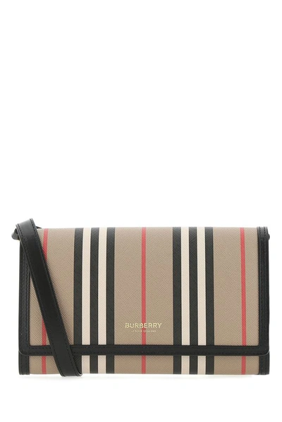 Burberry Hannah Crossbody Bag In Beige