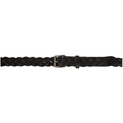 Ami Alexandre Mattiussi Black Braided Belt