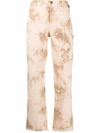 TWINSET BLEACHED-EFFECT JEANS
