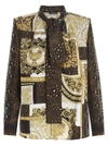 VERSACE VERSACE BAROCCO PATCHWORK PRINT BLOUSE