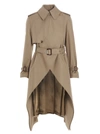 ALEXANDER MCQUEEN ASYMMETRIC TRENCH COAT