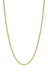 ADORNIA WATER RESISTANT ROPE CHAIN NECKLACE,731199499060