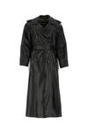 DOLCE & GABBANA DOLCE & GABBANA BELTED LEATHER TRENCH COAT