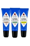 JACK BLACK FULL SIZE INTENSE THERAPY LIP BALM SPF 25 SUNSCREEN SET,682223031162