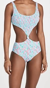 Solid & Striped Bailey One-piece In Ditsy Floral