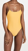 Jade Swim Yellow Trophy One-piece Swimsuit In Golden