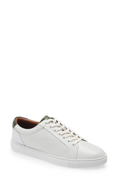 Ted Baker Udamo Leather Trainer In White