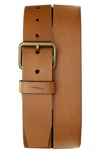 Shinola Rambler Leather Belt In Tan