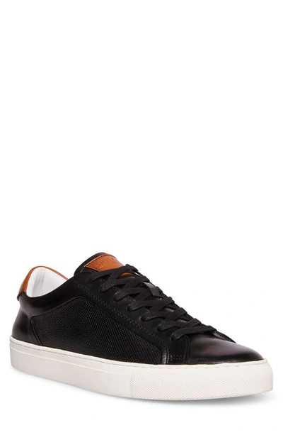 Steve Madden Men's Finneas Leather Sneaker In Black