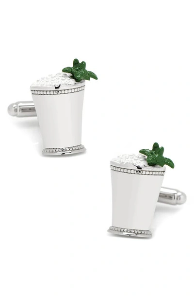 Cufflinks, Inc Mint Julep Cuff Links In Silver