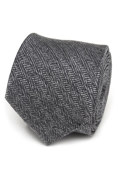 Cufflinks, Inc Herringbone Silk Tie In Gray