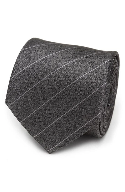 Cufflinks, Inc Stripe Silk Tie In Gray