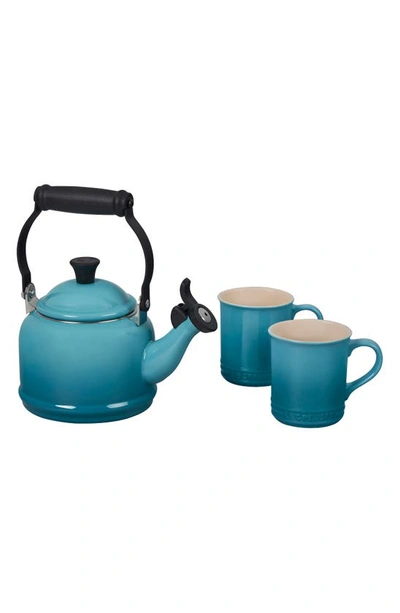 Le Creuset 3-piece Demi Kettle & Mug Set In Nocolor