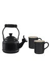 Le Creuset 3-piece Demi Kettle & Mug Set In Nocolor