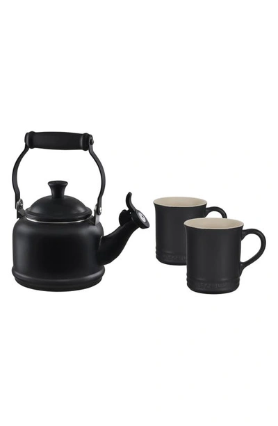 Le Creuset 3-piece Demi Kettle & Mug Set In Nocolor