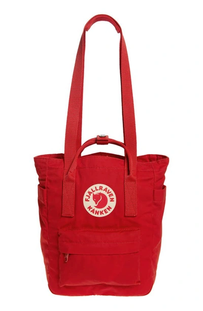 Fjall Raven Mini Kånken Tote Backpack In Bright Red