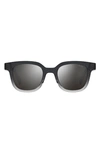 Levi's 47mm Mirrored Rectangular Sunglasses In Grey/ Silver