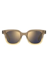 Levi's 47mm Mirrored Rectangular Sunglasses In Brown/ Gold