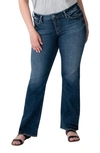 Silver Jeans Co. Plus Size Suki Mid Rise Bootcut Jeans In Indigo