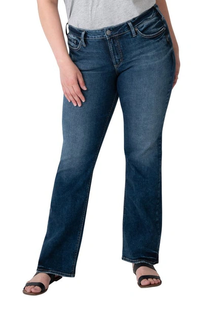 Silver Jeans Co. Plus Size Suki Mid Rise Bootcut Jeans In Indigo