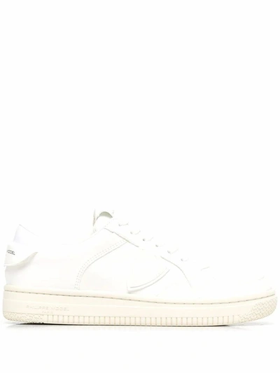 Philippe Model Men's  White Leather Sneakers