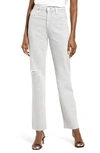 Ag Alexxis High Waist Straight Leg Jeans In Earth Pigment Light Sterling