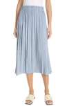 Samsã¸e Samsã¸e Sams?e Sams?e Uma Pleated Midi Skirt In Dusty Blue