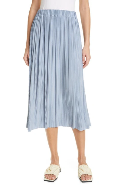 Samsoe & Samsoe Sams?e Sams?e Uma Pleated Midi Skirt In Dusty Blue
