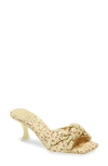 Jeffrey Campbell Bow Slide Sandal In Yellow Floral
