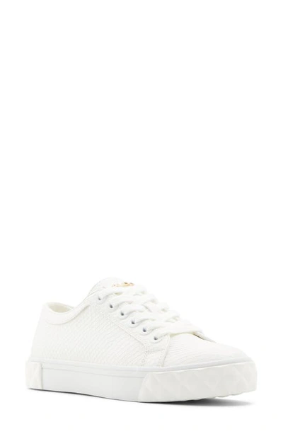 Aldo Kaendandra Platform Sneaker In White Faux Leather