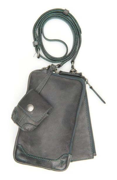 Frye Melissa 3-in-1 Leather Crossbody In Carbon