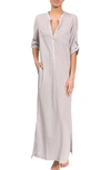 Everyday Ritual Tracey Cotton Henley Caftan In Mist