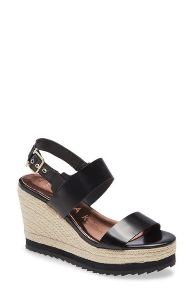 Ted Baker Archei Espadrille Wedge Sandal In Black